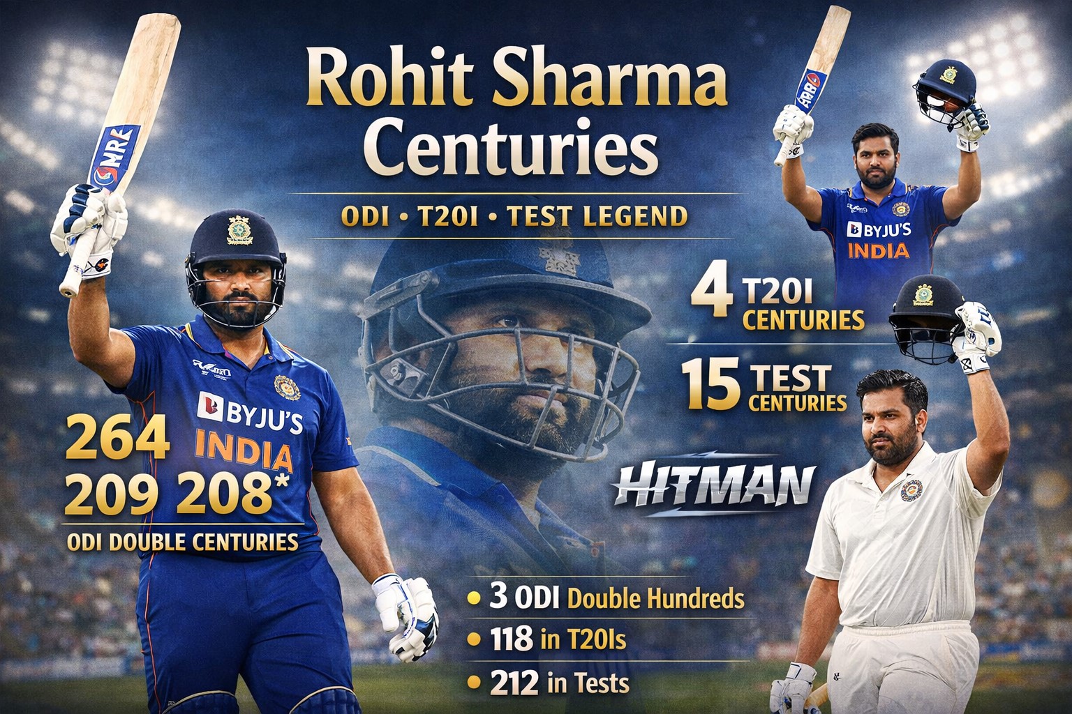 Rohit Sharma centuries