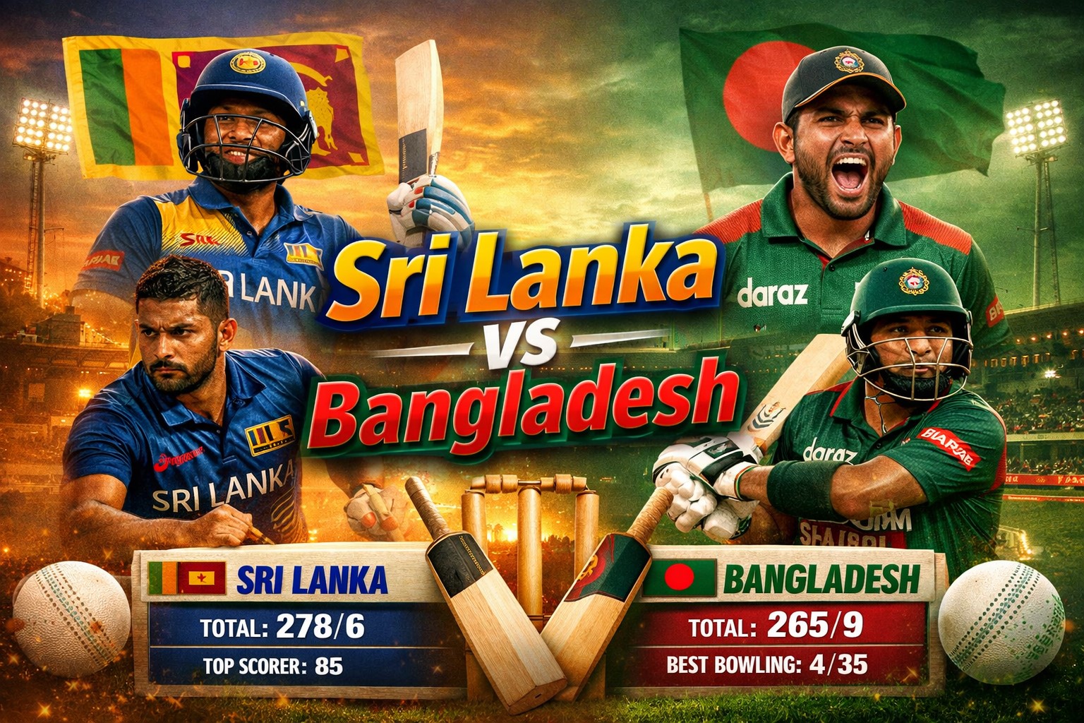 sri lanka national cricket team vs bangladesh national cricket team match scorecard
