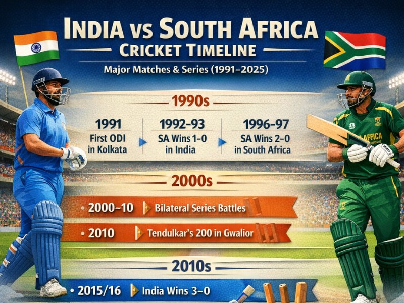 india national cricket team vs south africa national cricket team timeline