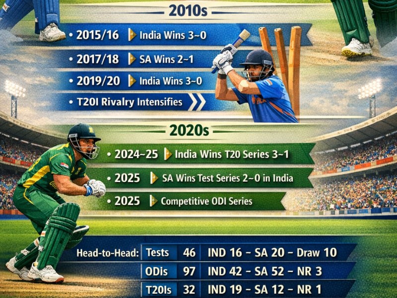 india national cricket team vs south africa national cricket team timeline