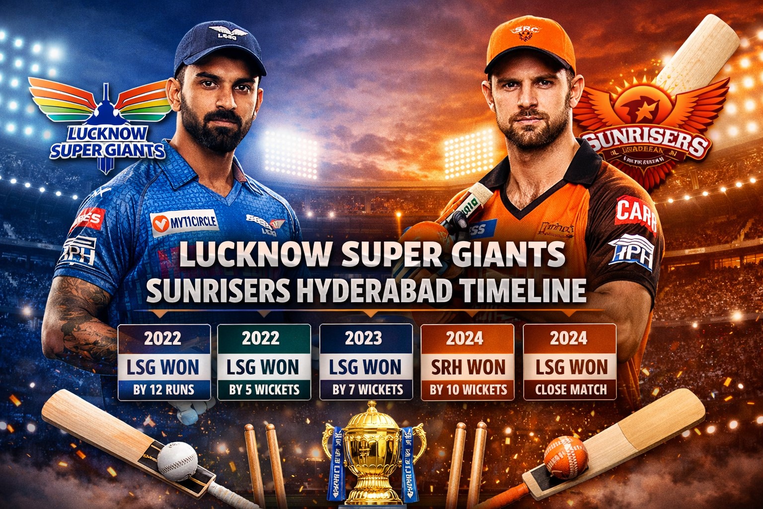 lucknow super giants vs sunrisers hyderabad timeline