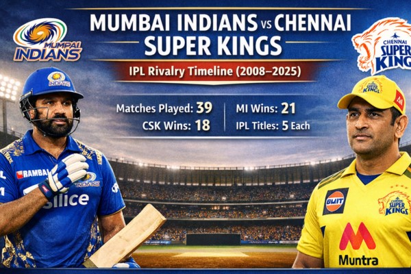 mumbai indians vs chennai super kings timeline
