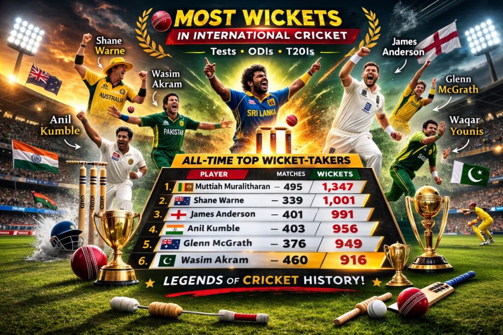 most wickets in international cricket