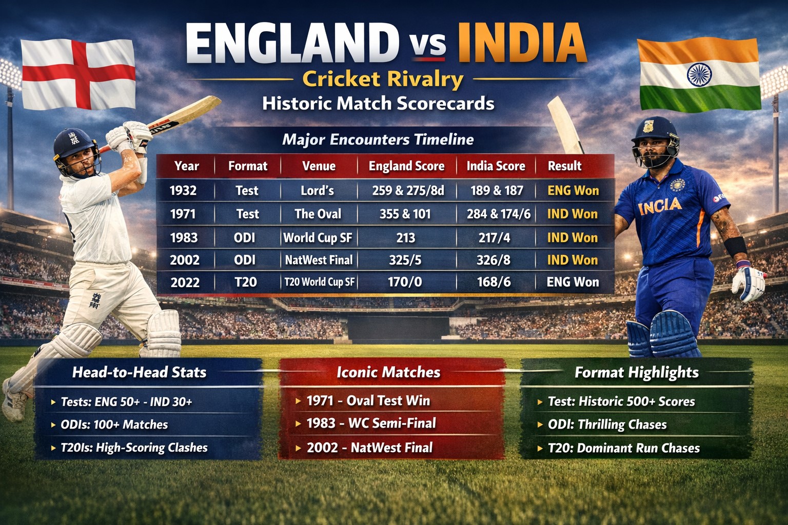 england cricket team vs india national cricket team match scorecard