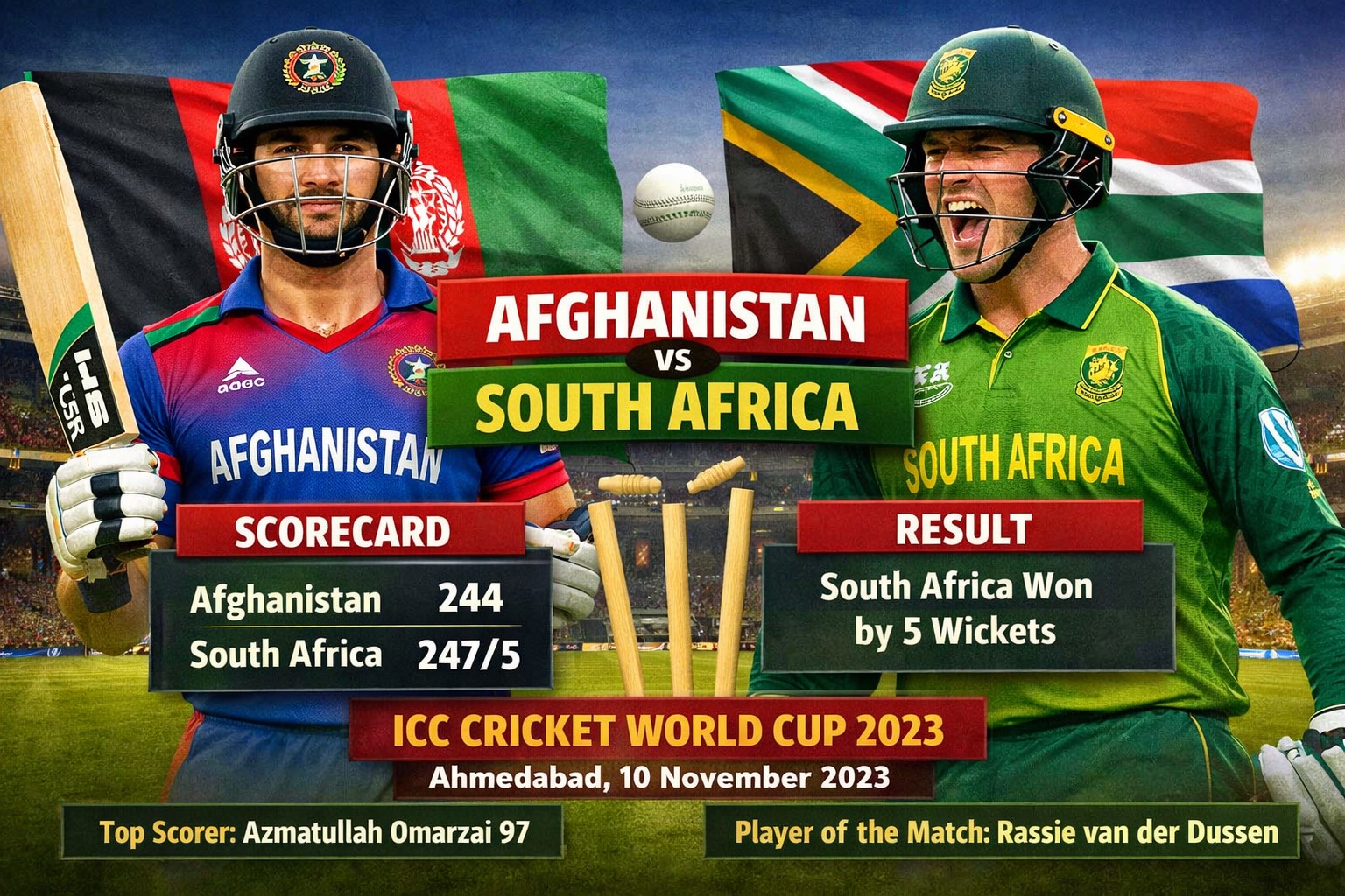 afghanistan national cricket team vs south africa national cricket team match scorecard