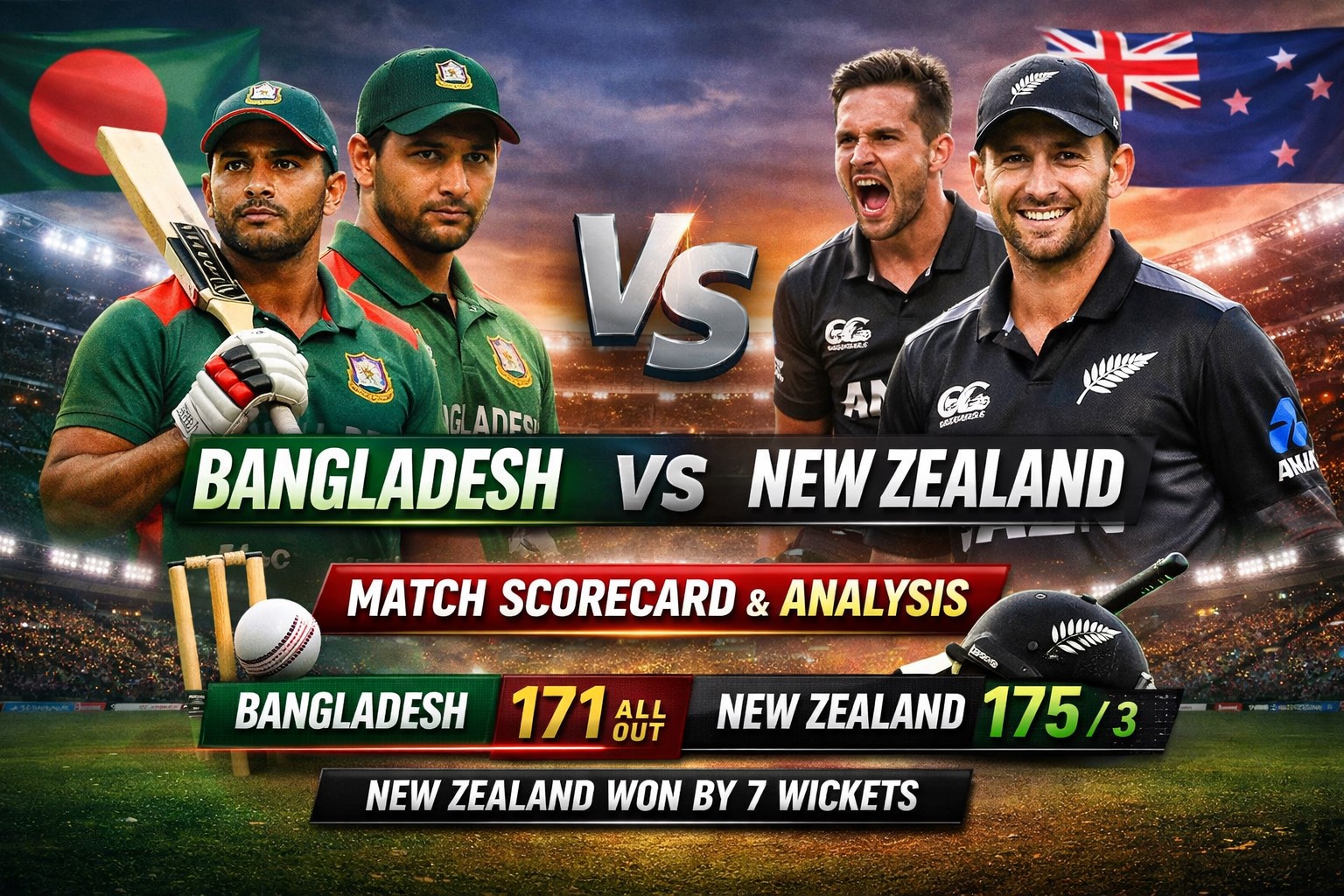 Bangladesh vs New Zealand