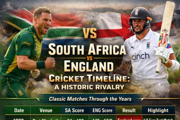 south africa national cricket team vs england cricket team timeline