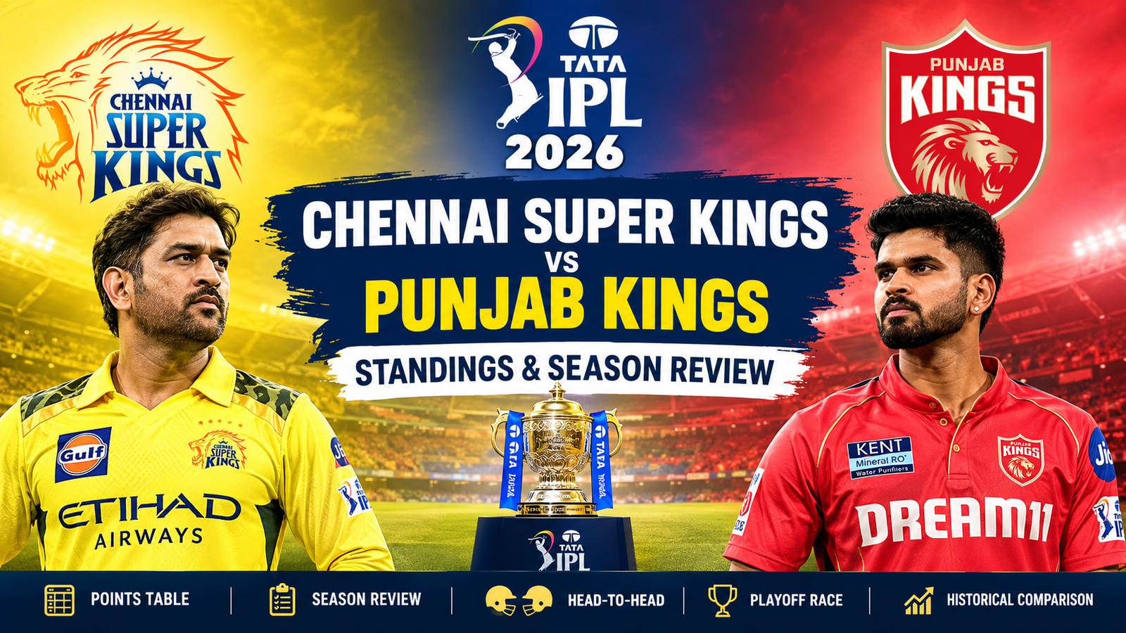 chennai super kings vs punjab kings standings